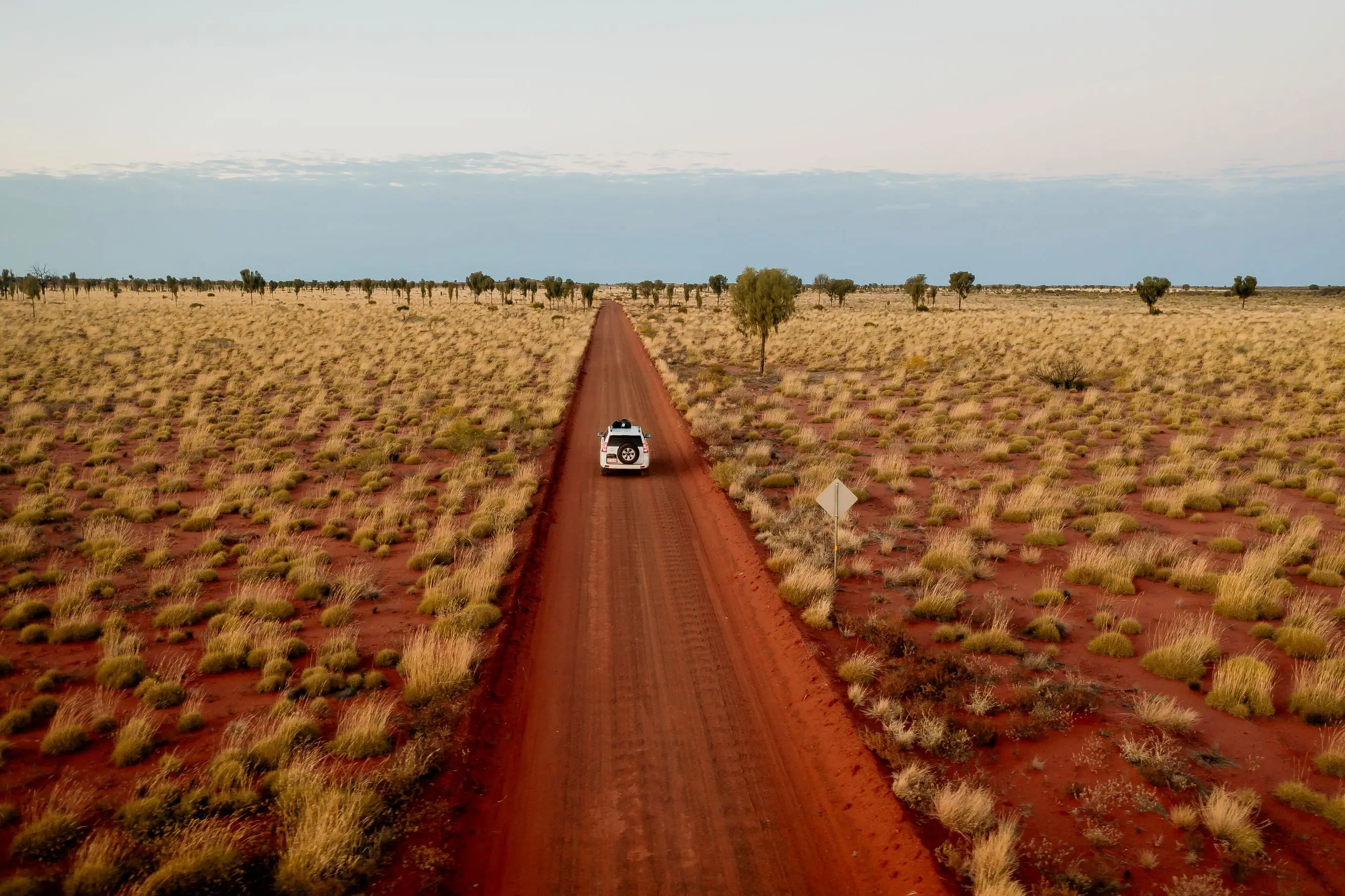 Car driving on road
