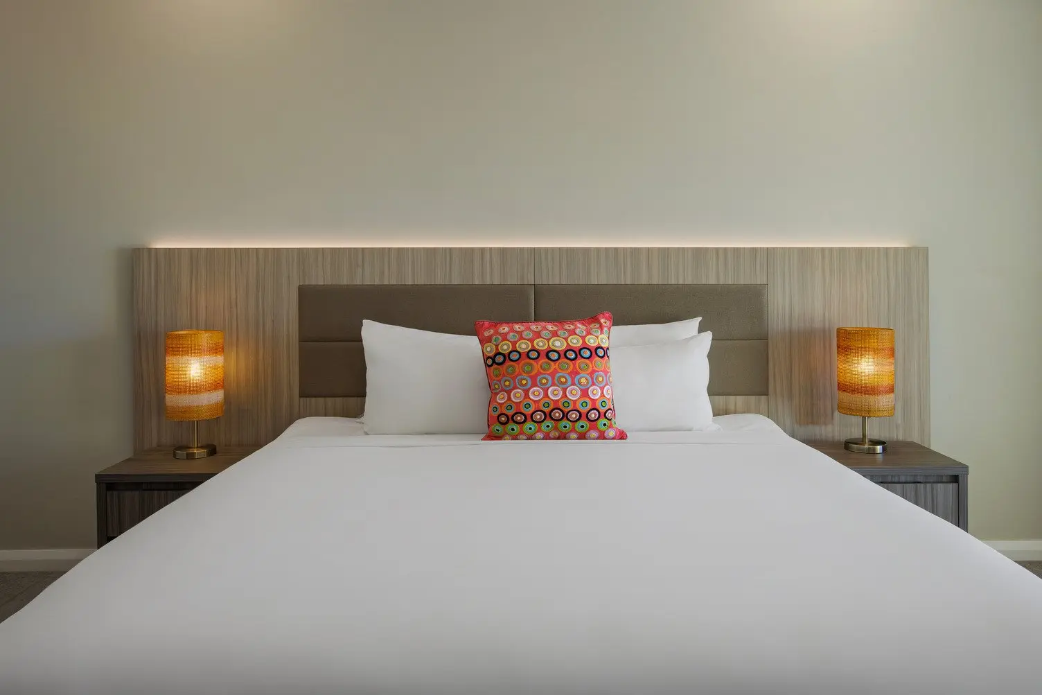 Close up shot of 1 King Bed