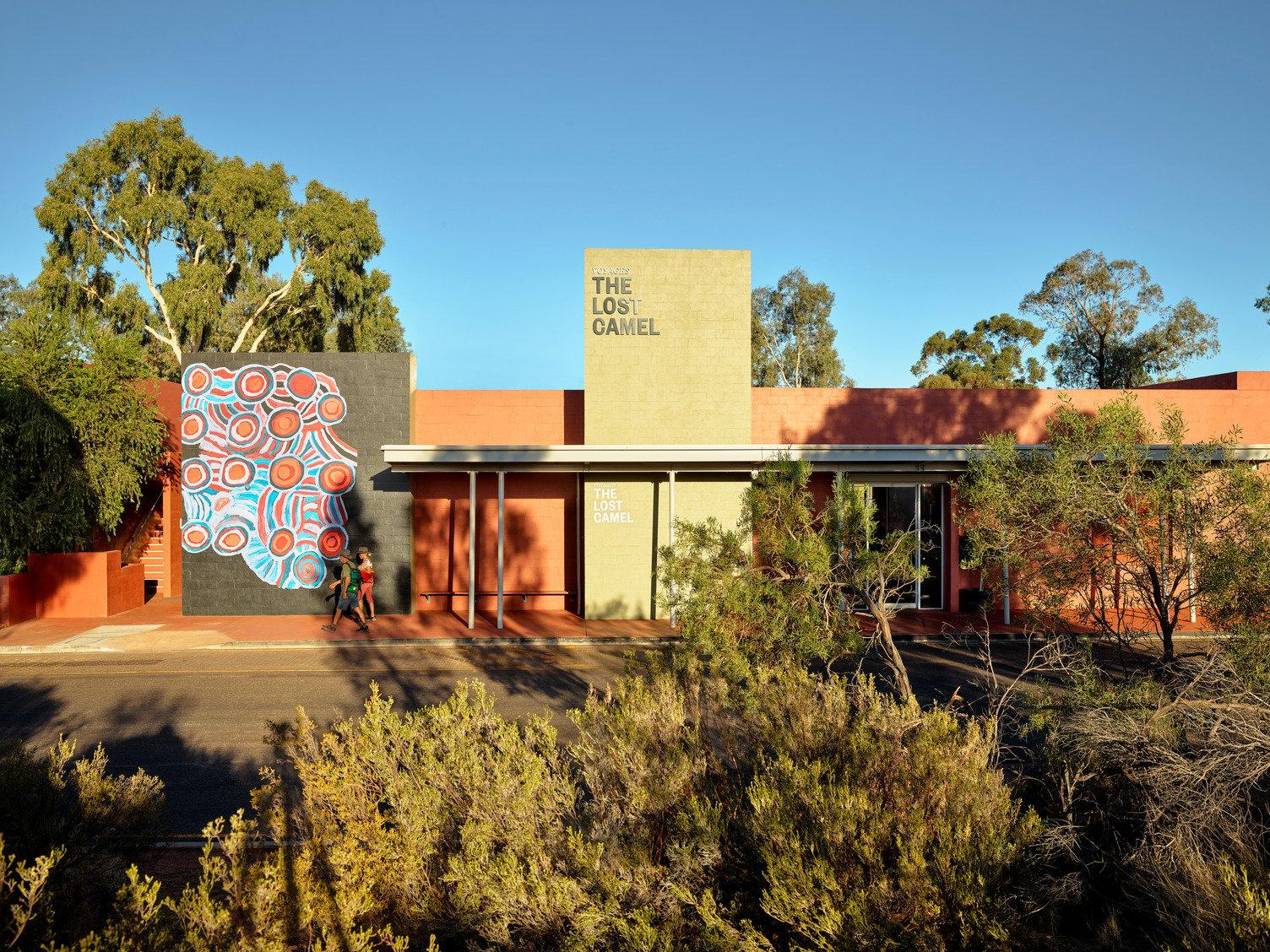 Entrance of The Lost Camel Hotel at Ayers Rock Resort
