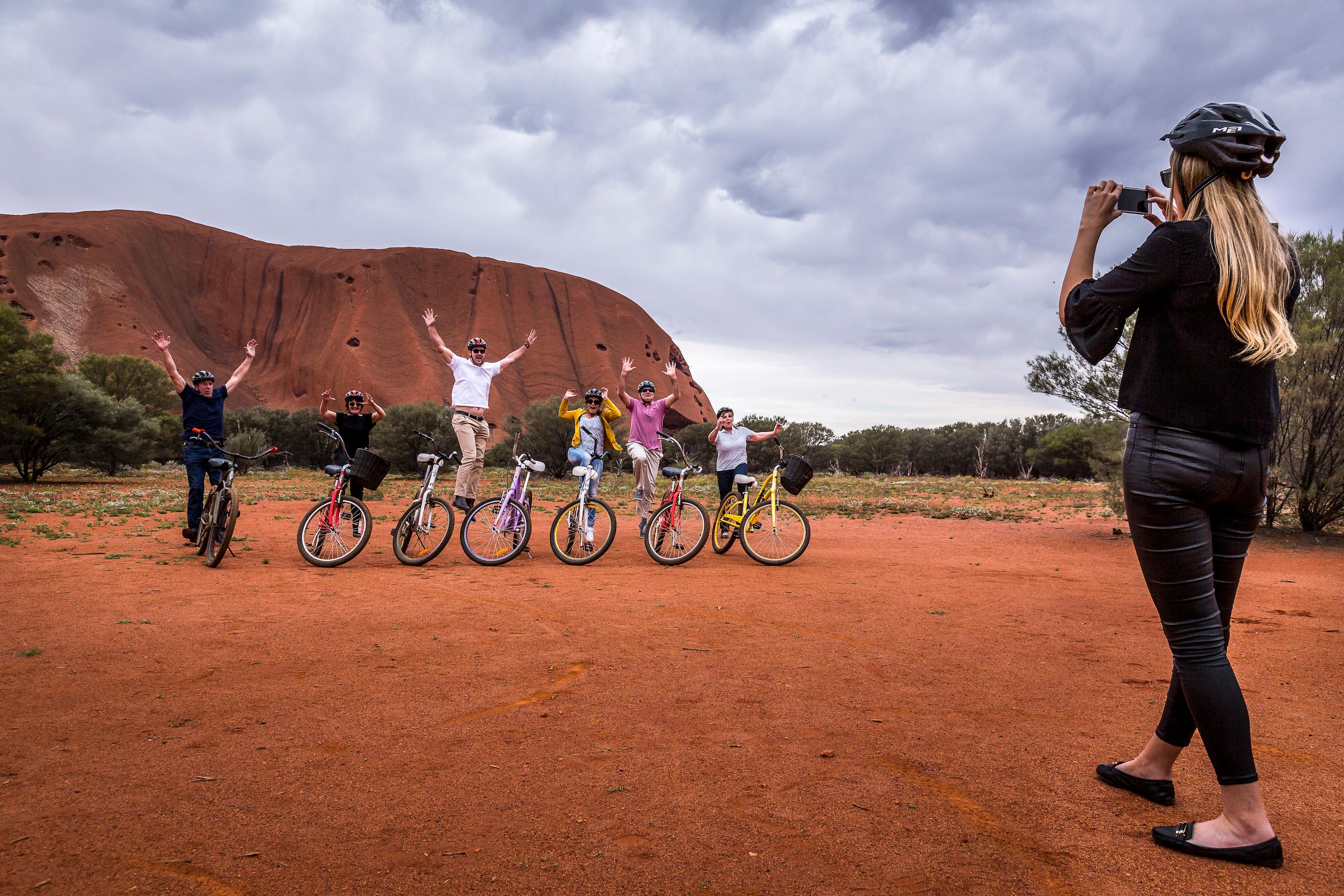 cycling group photo