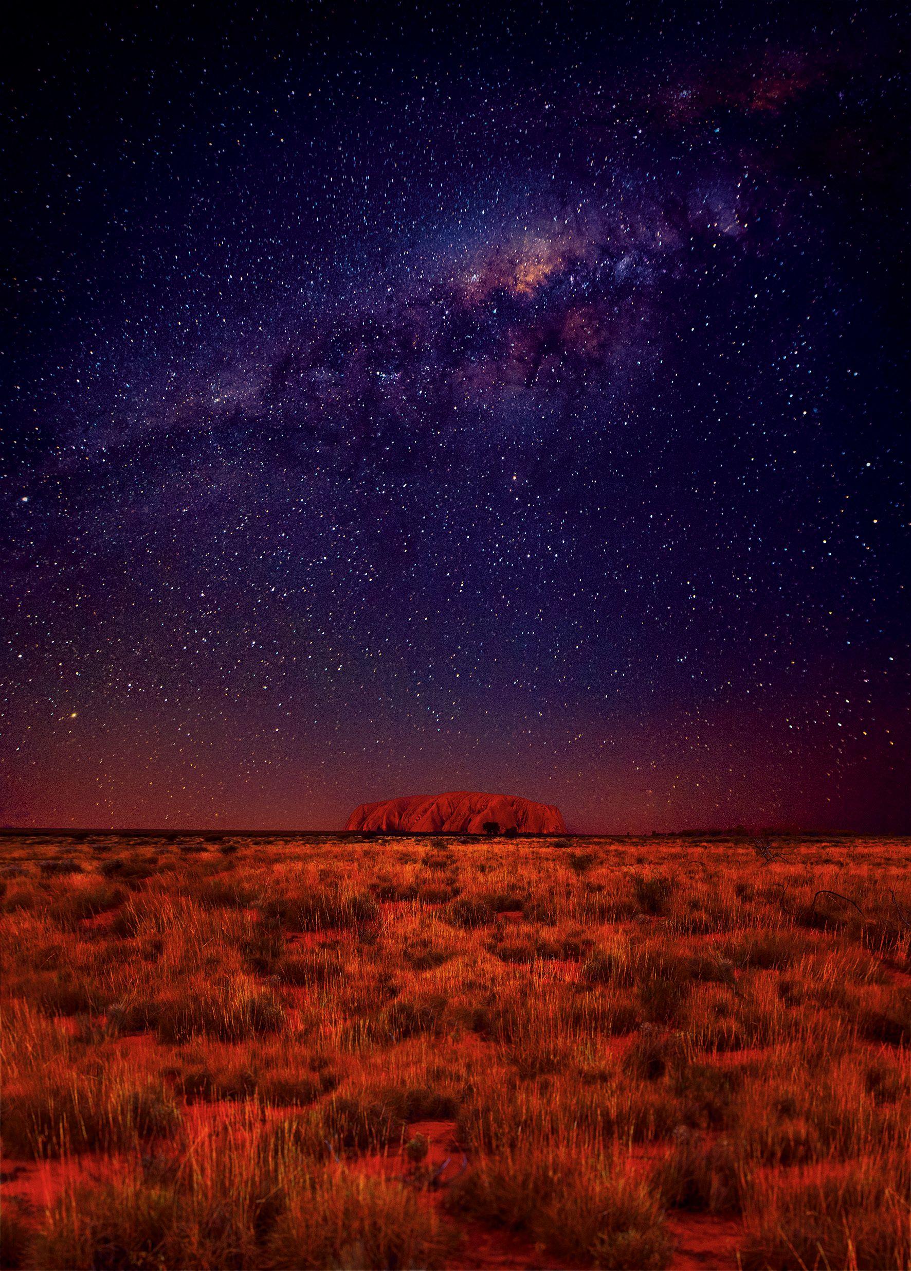 Starry night at Ayers Rock