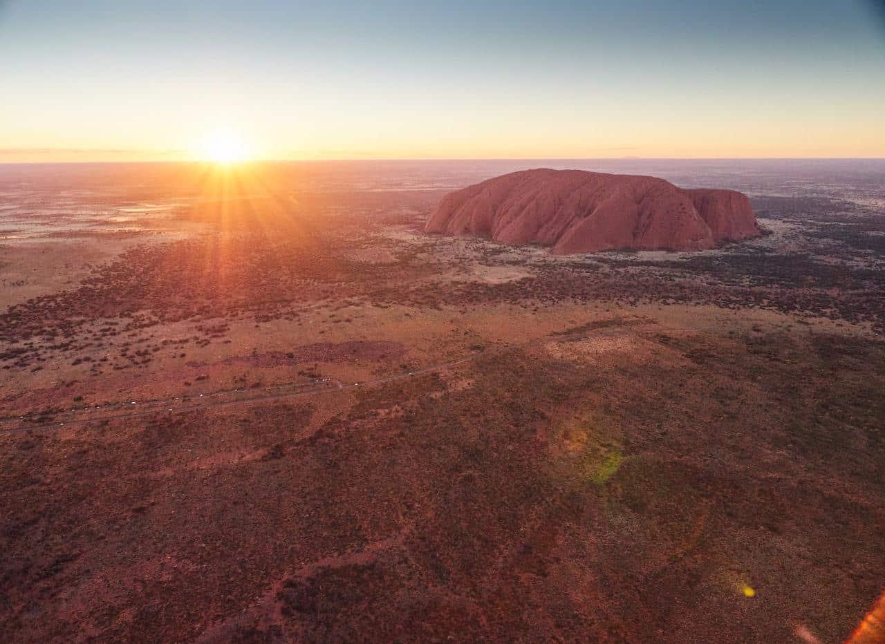 Uluru Helicopter Tour Sunset