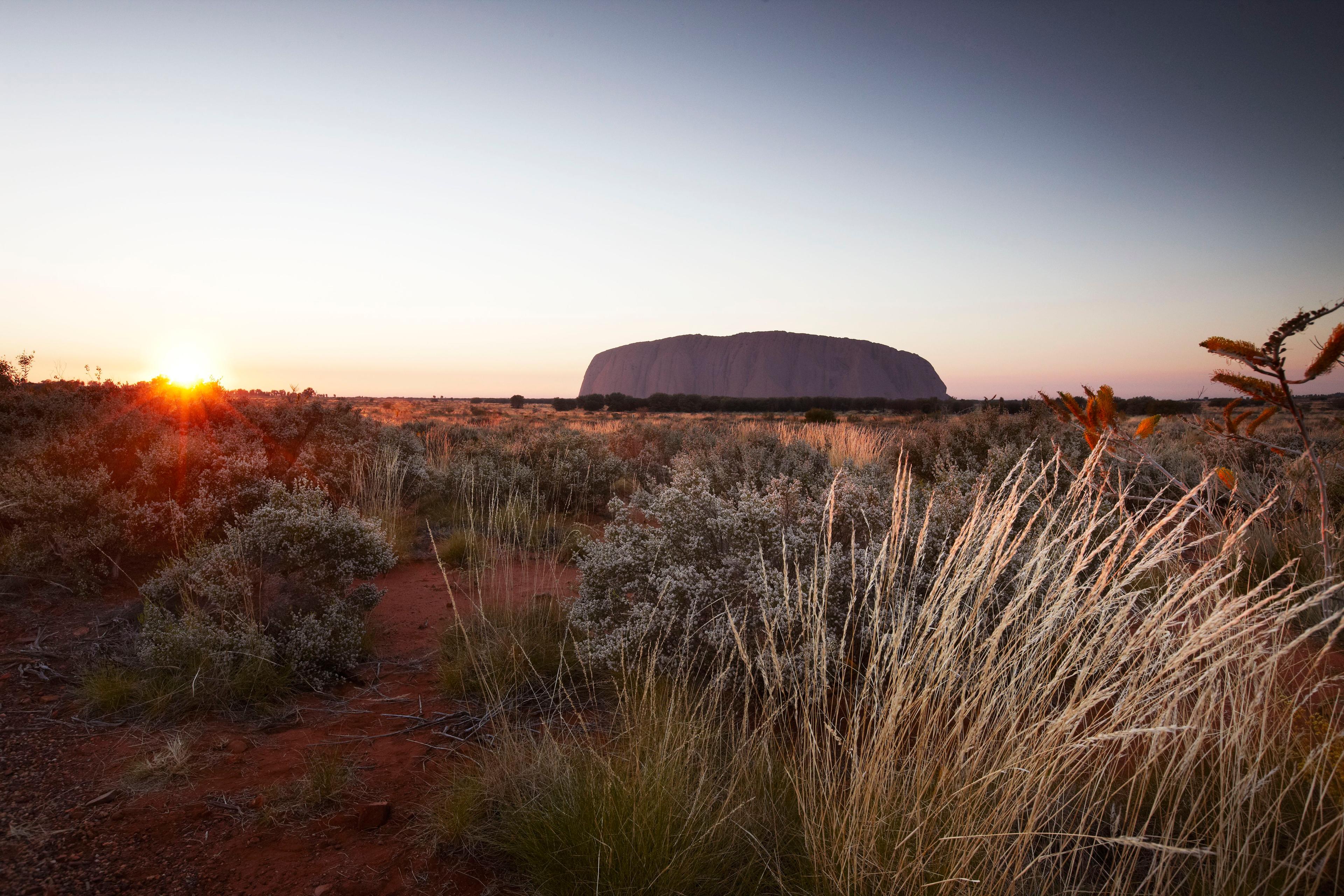 Uluru at sunset