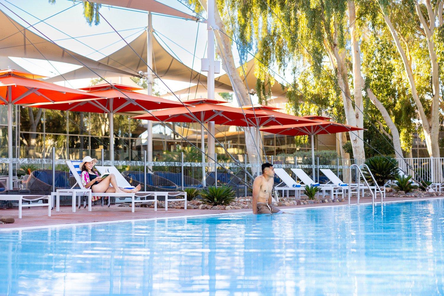 Sails In The Desert Pool