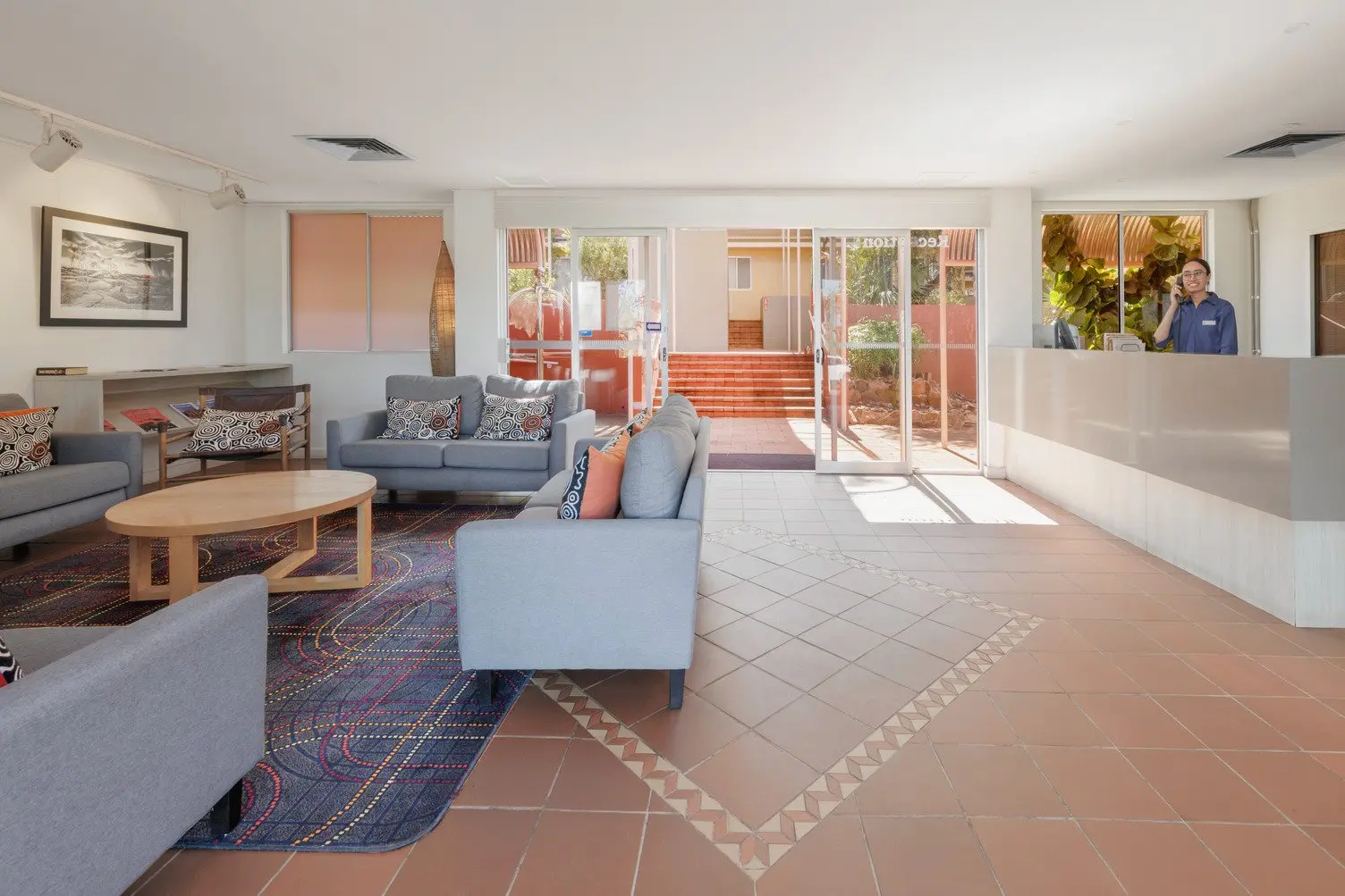 Reception at Emu Walk Apartment, Ayers Rock Resort