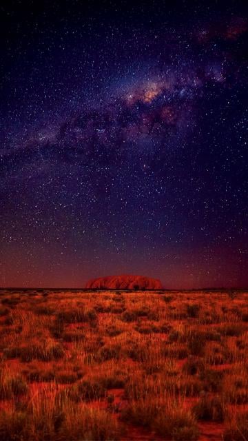 australian outback at night