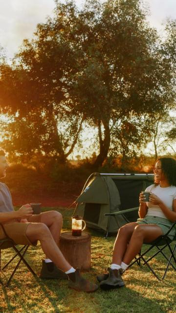 Campers at Ayers Rock Campground